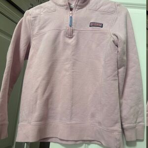 Vineyard Vines Light Pink Quarter-Zip Pullover
